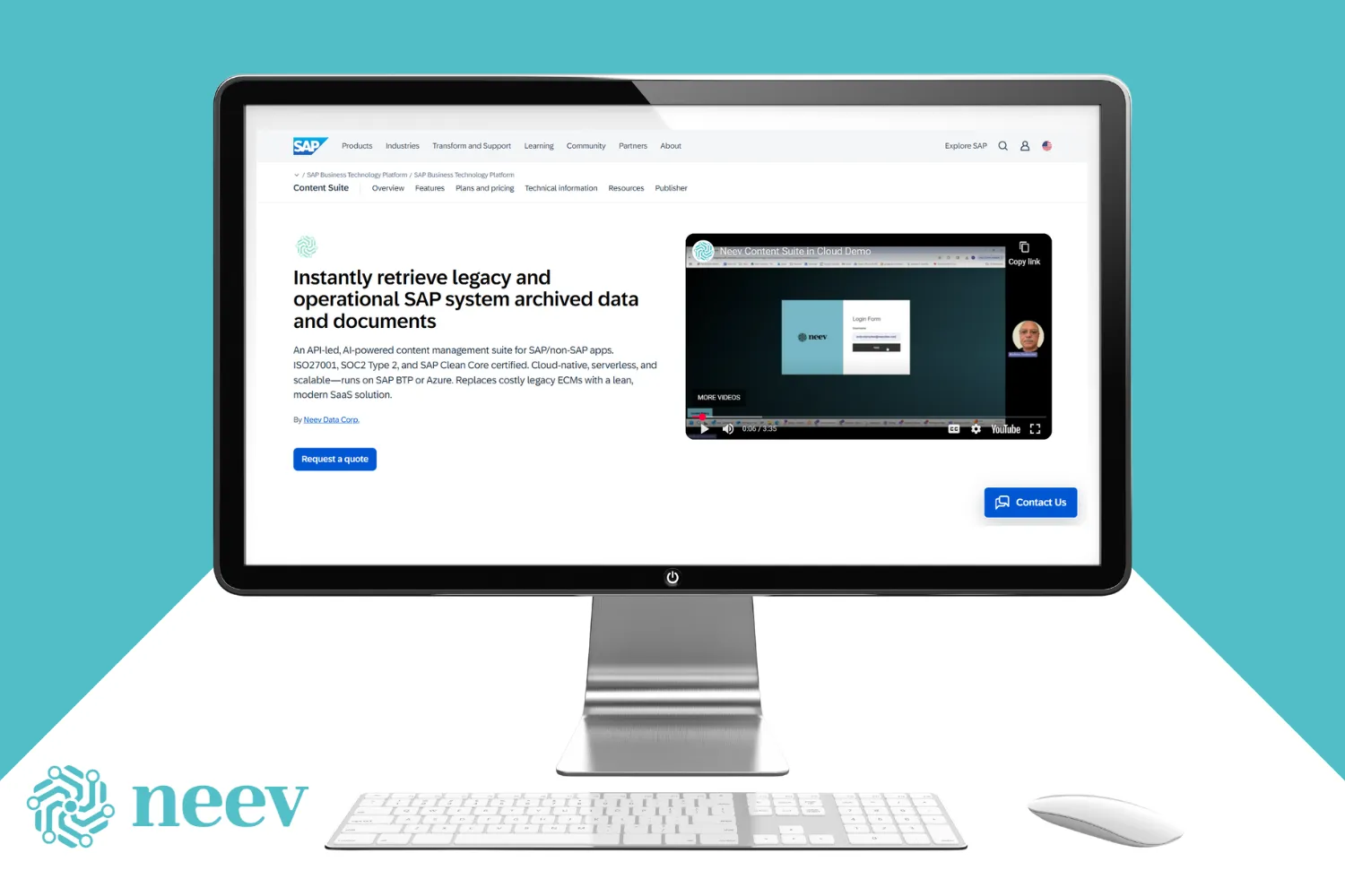 Neev Content Suite in Cloud Now Available on SAP® Store
